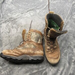 Danner Mens Boots 13 Hunt GORETEX Camo Leather Insulated Waterproof Pronghorn 8"